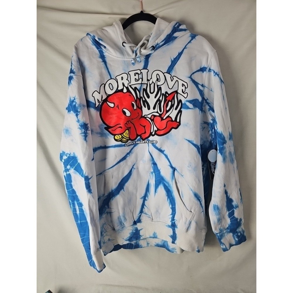 NWT Lonely Hearts Club More Love Devil Graphic Hoodie  Large Streetwear